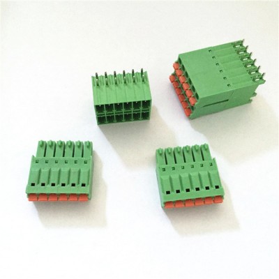 3.81mm Screw Pluggable Right Angle Pins Terminal Block Connector